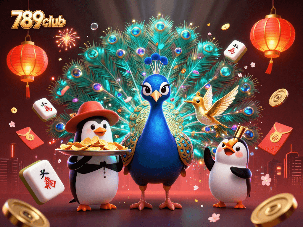 Play slots and enjoy gaming experiences with 789club featuring vibrant characters and casino elements.