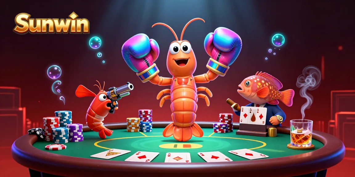 Engage with Sunwin's thrilling casino atmosphere featuring lively poker elements.
