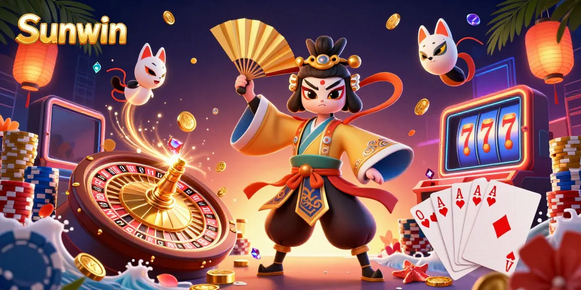 Engage with Sunwin's exciting casino adventures featuring vibrant characters and dynamic gaming elements.