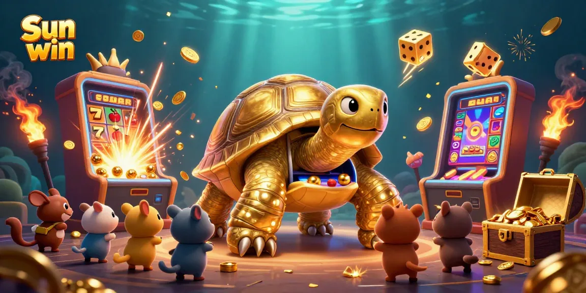 Experience exciting gameplay with Sun win at a vibrant slot machine bursting with winnings.