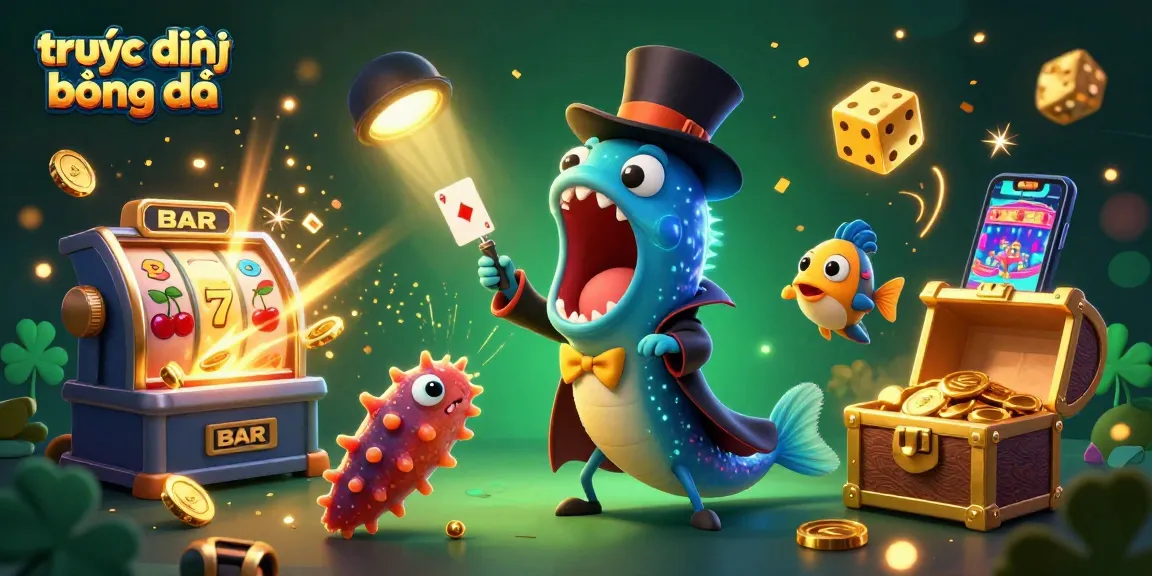 Engaging scene depicting trực tiếp bóng đá with a bioluminescent eel and jackpot elements, showcasing high-stakes excitement.