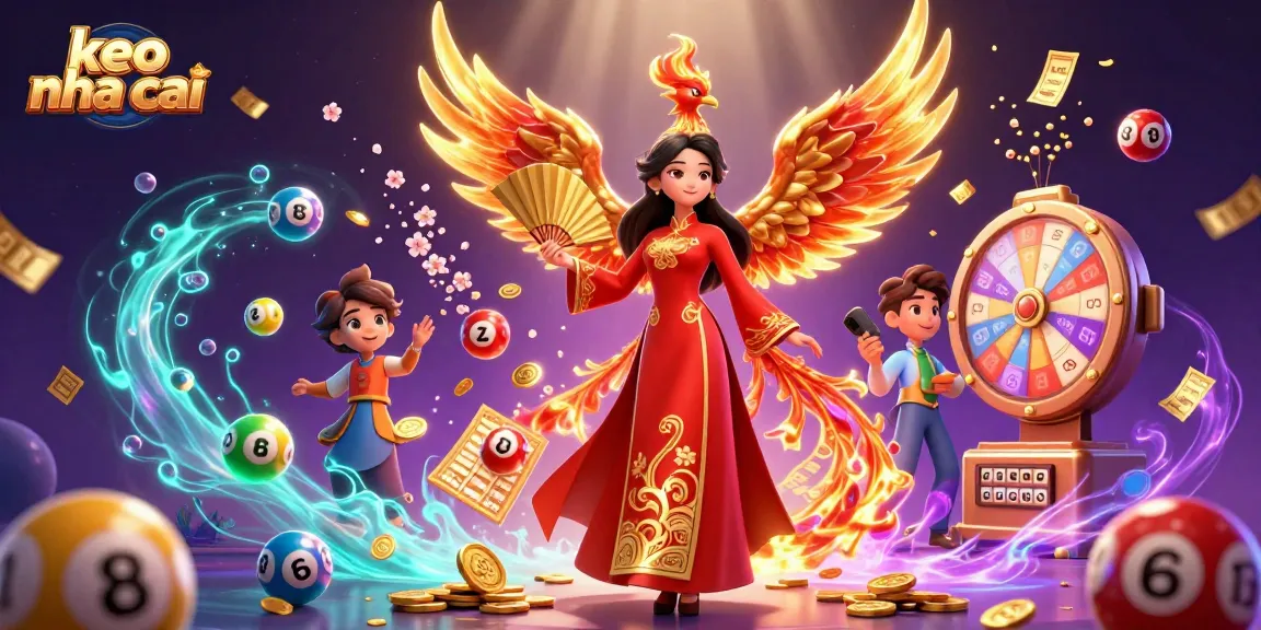 Engage with the animated world of keo nha cai featuring a lively scene of dynamic elements and characters.