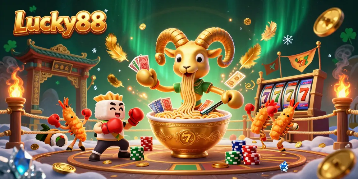 Spin the Lucky88 slot machine with vibrant characters and dazzling animations in a thrilling casino setting.