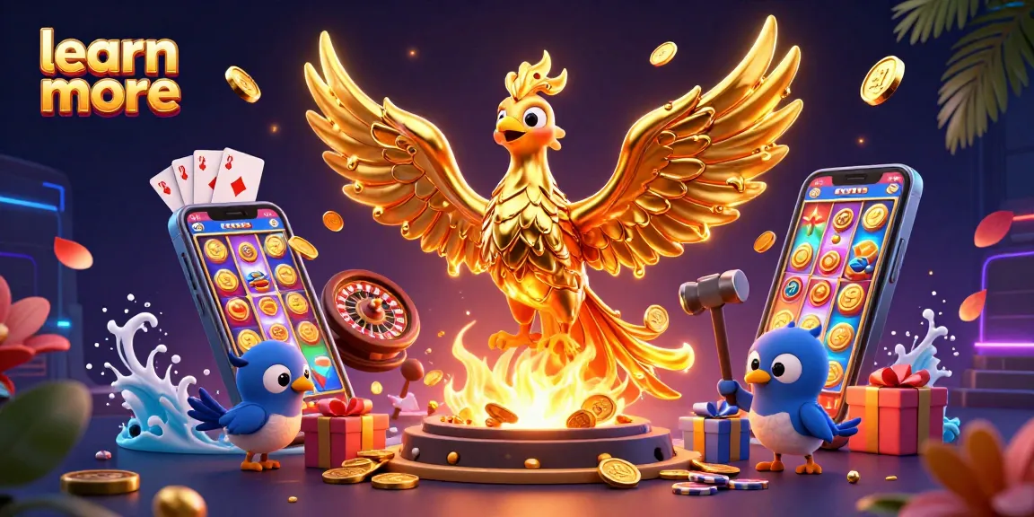 Learn more about winning strategies with a golden phoenix and casino games illustration.