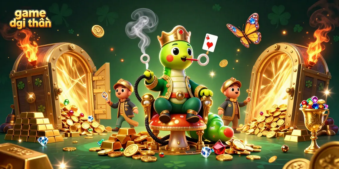 Experience game đổi thưởng with a vibrant, 3D illustration showcasing a spectacular gambling scene.