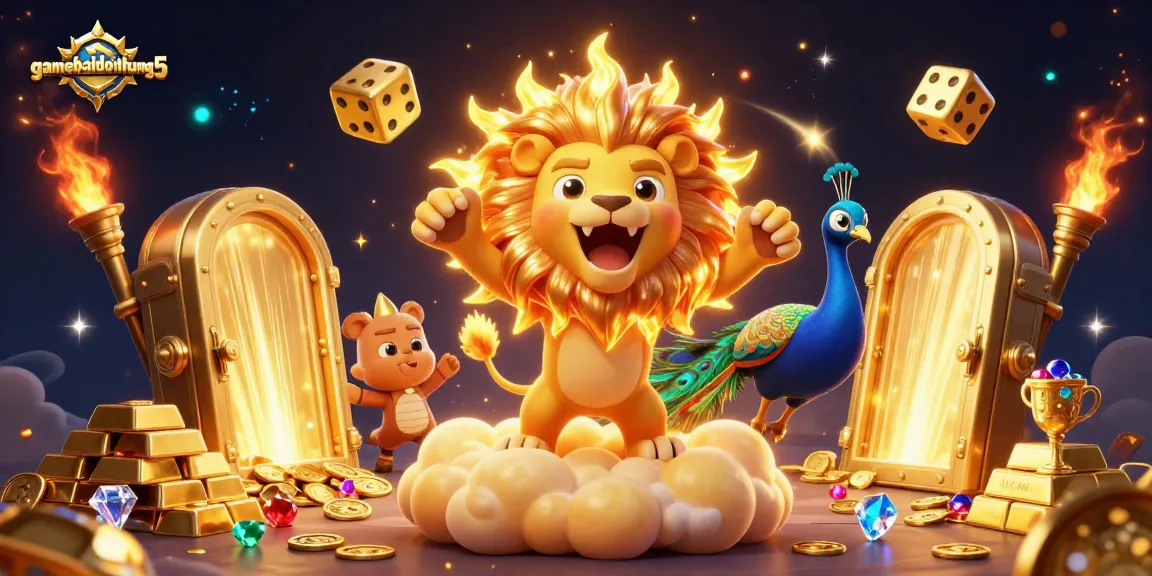 Experience the thrill of gamebaidoithuong5 with vibrant 3D illustration of casino elements, enriching your gameplay.