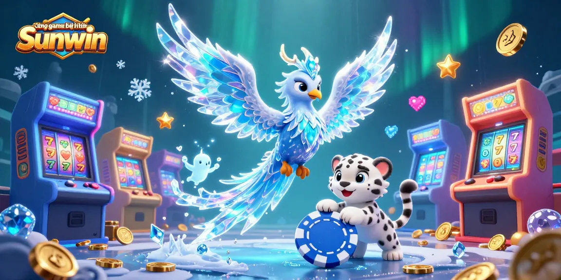 Engage with the Cổng game bài đổi thưởng Sunwin while exploring a vibrant casino-themed 3D world filled with interactive elements.