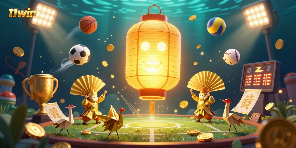 Experience exciting betting opportunities with 11WIN's vibrant sports casino scene filled with dynamic sports elements.