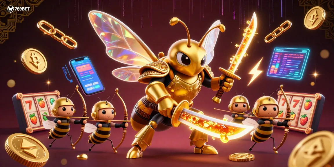 Engage in thrilling gaming with 789BET's vibrant scene showcasing a 3D casino adventure.